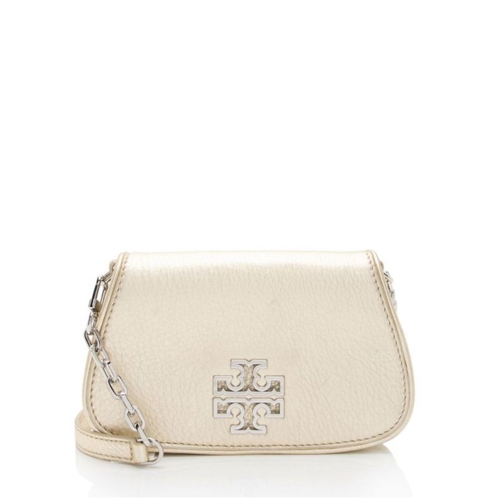 Tory Burch gold mini Britton crossbody